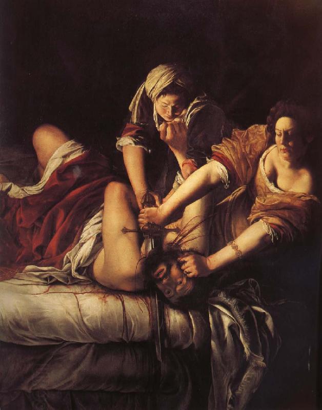 Artemisia gentileschi Judit drapes Holofernes oil painting picture